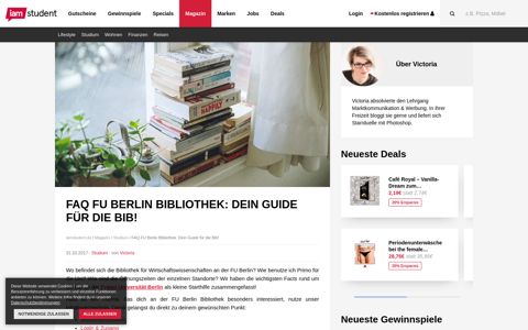 FAQ FU Berlin Bibliothek: Dein Guide für die Bib! - iamstudent