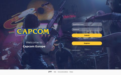 Capcom Europe: Login