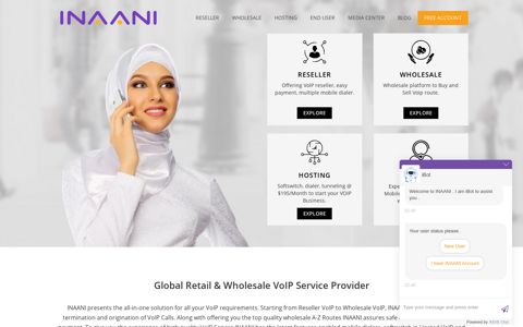 Global Retail & Wholesale VoIP Service Provider-INAANI