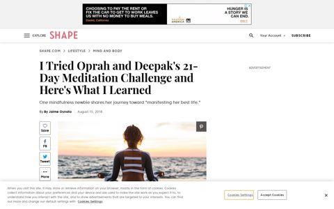 I Tried Oprah and Deepak's 21-Day Meditation Challenge and ...