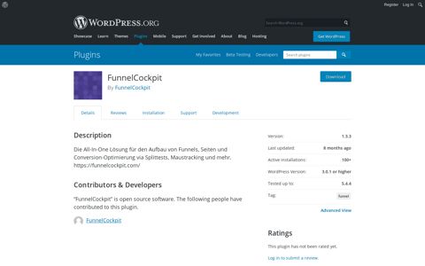 FunnelCockpit – WordPress plugin | WordPress.org