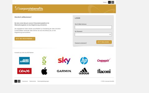 corporate benefits GmbH - Firmenkundenplattform
