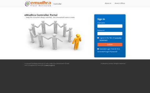 Login: eMudhra Controller Portal Login