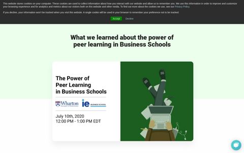 What we learned about the power of peer learning in Business ...