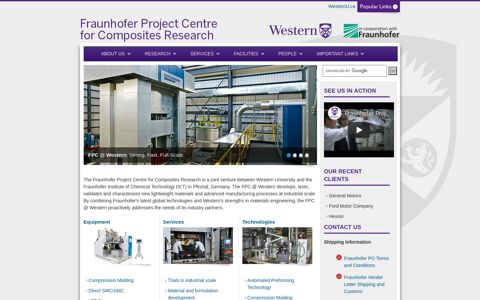 Fraunhofer Project Centre for Composites Research - Faculty ...