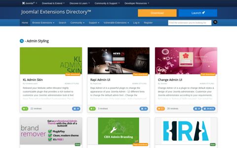 Admin Styling - Joomla! Extensions Directory