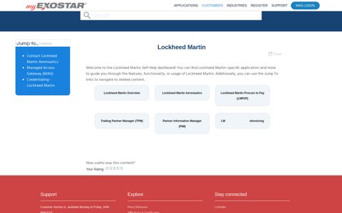 Lockheed Martin - MyExostar