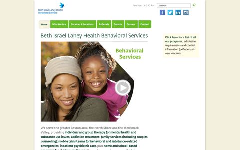 Beth Israel Lahey Health Behavioral Services, Essex County ...
