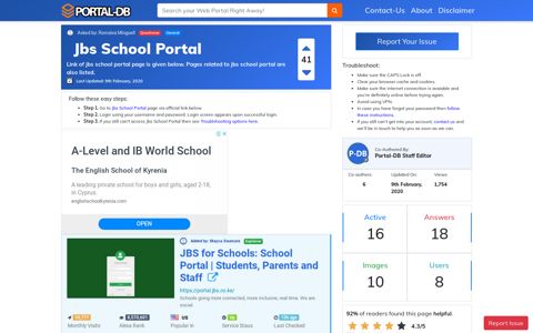 Jbs School Portal