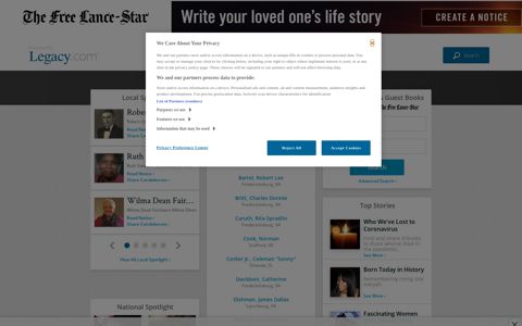 The Free Lance - Star Obituaries - Fredericksburg, VA | The ...