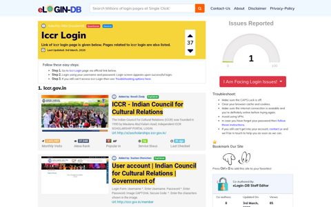 Iccr Login - A database full of login pages from all over the ...