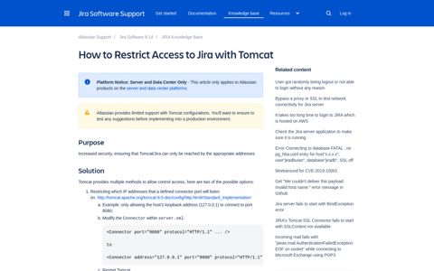 How to Restrict Access to Jira with Tomcat | Jira | Atlassian ...