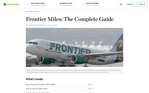 Frontier Miles: The Complete Guide - NerdWallet