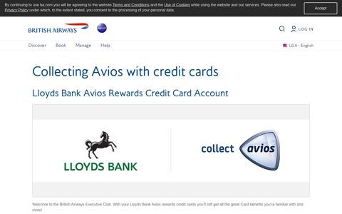 Collecting Avios with credit cards - British Airways
