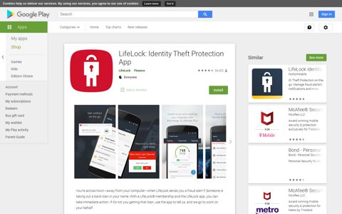 LifeLock: Identity Theft Protection App - Apps on Google Play