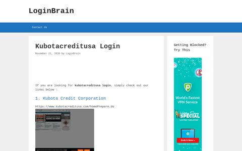 Kubotacreditusa Kubota Credit Corporation - LoginBrain