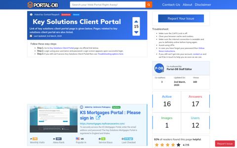 Key Solutions Client Portal