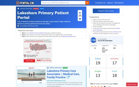Lakeshore Primary Patient Portal