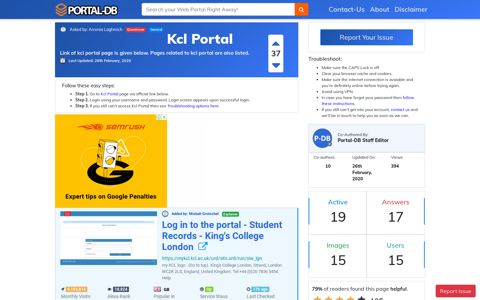 Kcl Portal