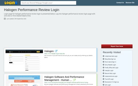 Halogen Performance Review Login - Loginii.com