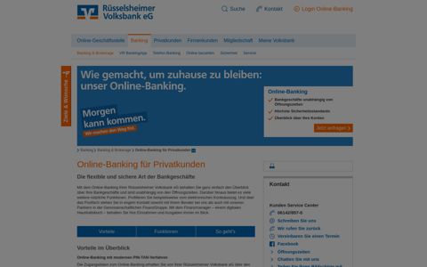 Rüsselsheimer Volksbank e.G. Online-Banking