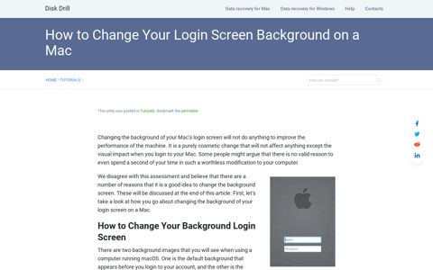 Easily Change Your Login Screen Background on a Mac