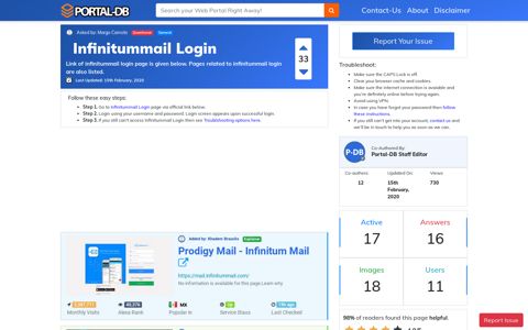 Infinitummail Login - Portal-DB.live