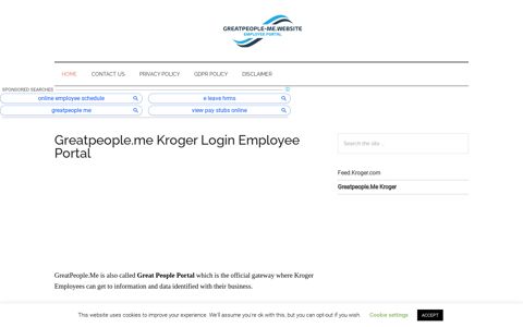 Greatpeople.Me Kroger 🤑 Great People Portal Login