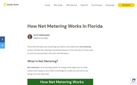 How Net Metering Works in Florida - Goldin Solar, LLC