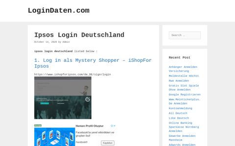 Ipsos Login Deutschland - LoginDaten.com