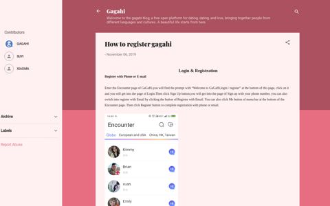 How to register gagahi - blogger