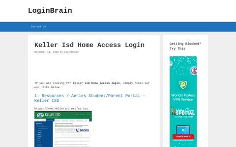 keller isd home access login - LoginBrain