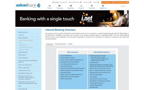 Internet Banking Overview - Askari Bank