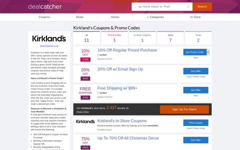 20% Off Kirklands Coupons: 2020 Promo Codes & Printable ...