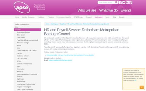 HR and Payroll Service: Rotherham Metropolitan Borough ...