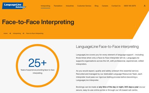 Face-to-Face Interpreting | OnSite Interpreting | LanguageLine ...