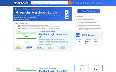Greensky Merchant Login - Logins-DB