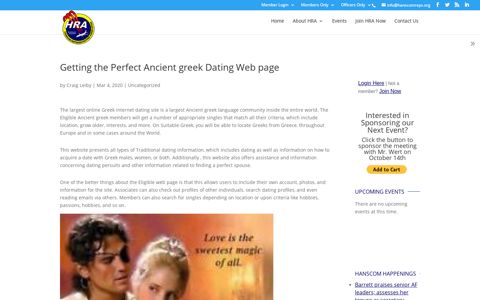 Getting the Perfect Ancient greek Dating Web page | Hanscom ...