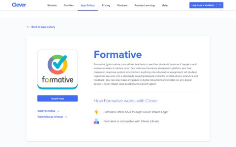 Formative - Clever application gallery | Clever