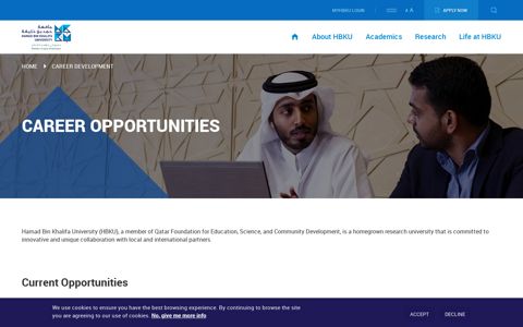 Careers Opportunities | Hamad Bin Khalifa University