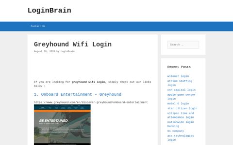 greyhound wifi login - LoginBrain