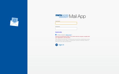 Outlook - rwth mail
