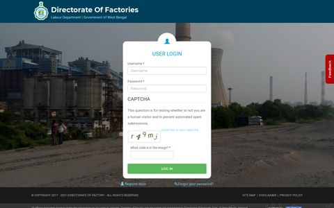 Login - Directorate of Factories