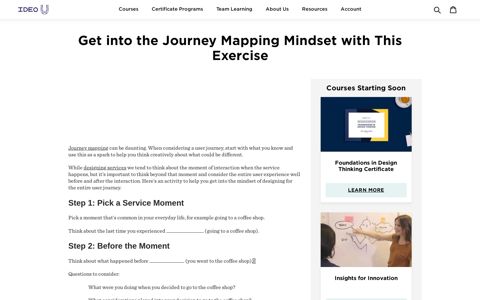 Get into the Journey Mapping Mindset with This ... - IDEO U