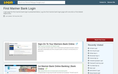 First Mariner Bank Login - Loginii.com