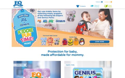 Sign Up : EQ Disposable Baby Diapers