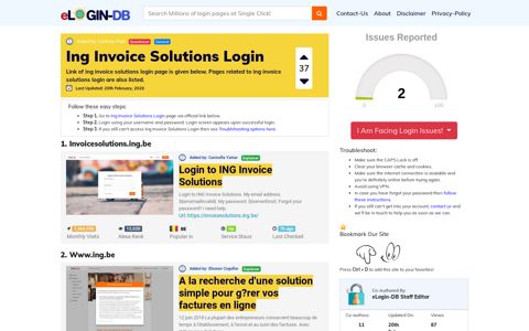 Ing Invoice Solutions Login - A database full of login pages ...