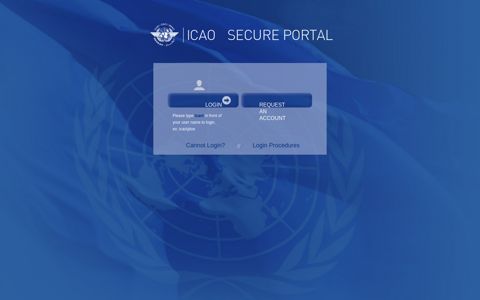 ICAO Portal login