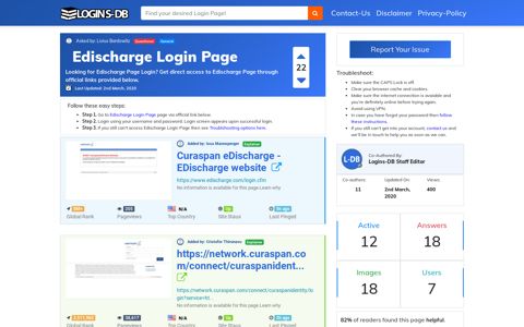 Edischarge Login Page - Logins-DB