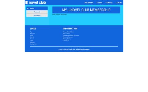 My J-Novel Club Membership